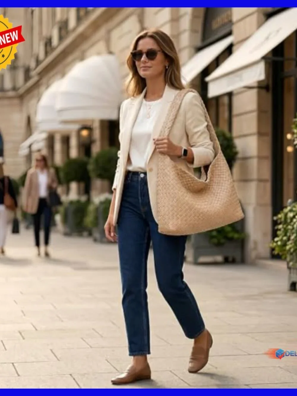 Large Vegan Leather Woven Hobo Tote Bag with Clutch and Wide Shoulder Strap